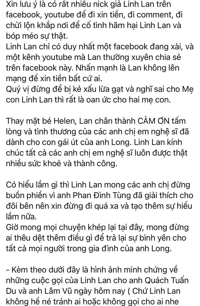 Vợ hai Vân Quang Long chính thức lên tiếng về ồn ào tiền bạc thời gian gần đây Ảnh 3