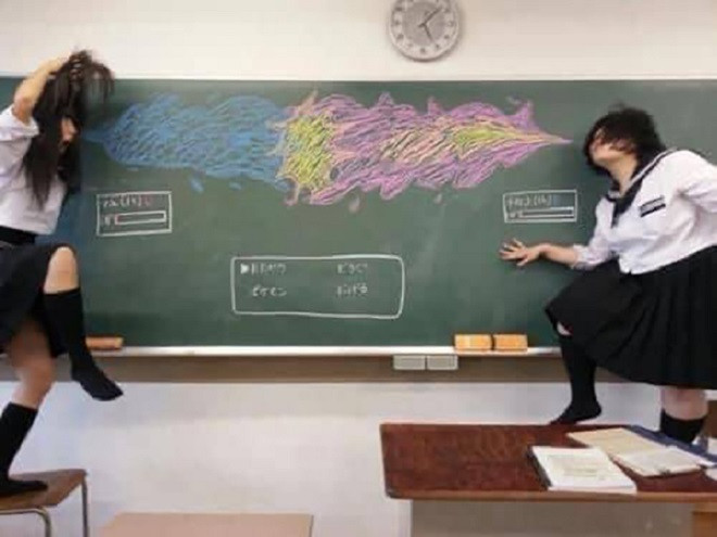 Hay cả những bức vẽ mang tính hài hước