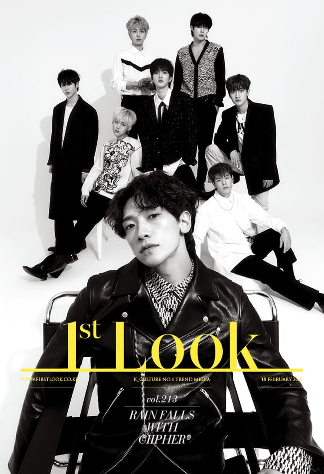 Ciipher và Rain trên bìa tạp chí 1stLook