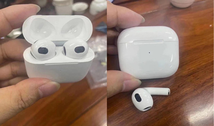 Hình ảnh rò rỉ được cho là của AirPods 3. (Ảnh: LeaksApplePro)