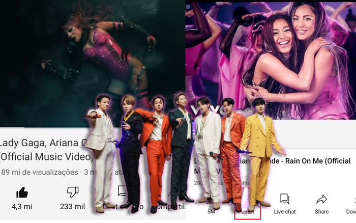 Bị đổ oan 'bão' dislike MV 'Rain On Me' hậu BTS mất giải Grammy, fan đưa ra bằng chứng đính chính sự tình Ảnh 2