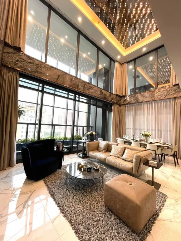 Cận cảnh khu vực phòng khách vô cùng ấm cúng và sang trọng