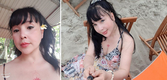 Cách chụp ảnh, tạo dáng bị cho là không phù hợp với lứa tuổi. 