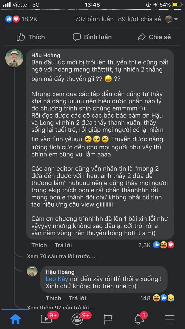 Hậu Hoàng lên tiếng việc được 'đẩy thuyền' cho Mũi trưởng Long: 'Ai cũng mong 2 đứa đến được với nhau' Ảnh 3