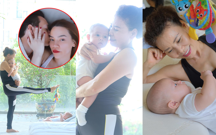 Khỏe đẹp tuổi U70, mẹ Hà Hồ khéo chăm 2 cháu sinh đôi cho vợ chồng Kim Lý trốn con đi biển Ảnh 2