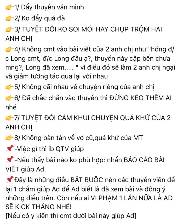 Nội quy không có dễ đâu đó