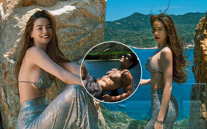 Trốn con đi biển, Hà Hồ khoe hình thể nóng bỏng, vòng 3 căng đét bên cạnh ông xã Kim Lý body vạn người mê Ảnh 2