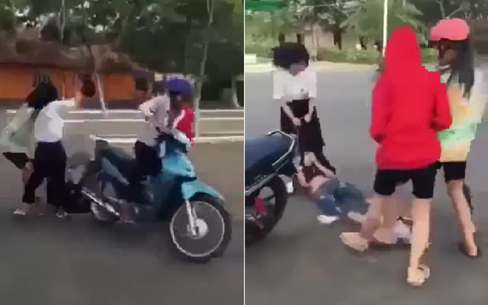 Nữ sinh bị nhóm bạn xé áo và đánh hội đồng , nghi do mâu thuẫn tình cảm Ảnh 2