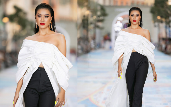 Á hậu Kim Duyên thần thái đỉnh cao, quét sạch sàn diễn sau khi giảm cân thành công Ảnh 2