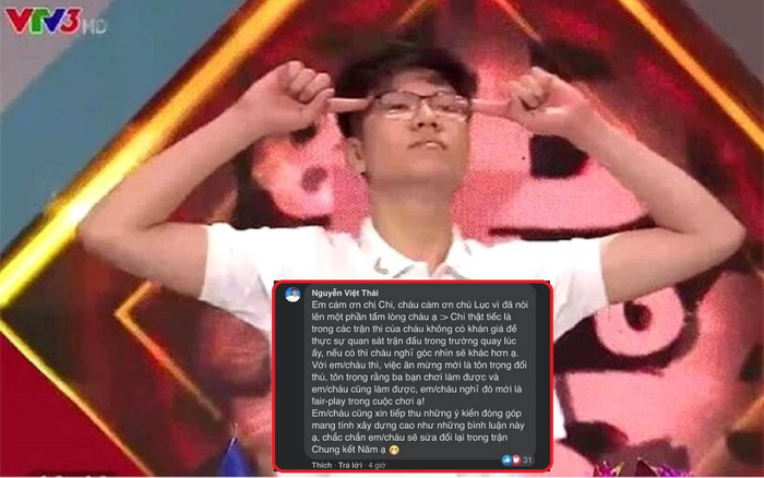 Bị phản ứng bởi hành động ăn mừng phấn khích ở Đường lên đỉnh Olympia, nam sinh Nguyễn Việt Thái nói gì? Ảnh 2