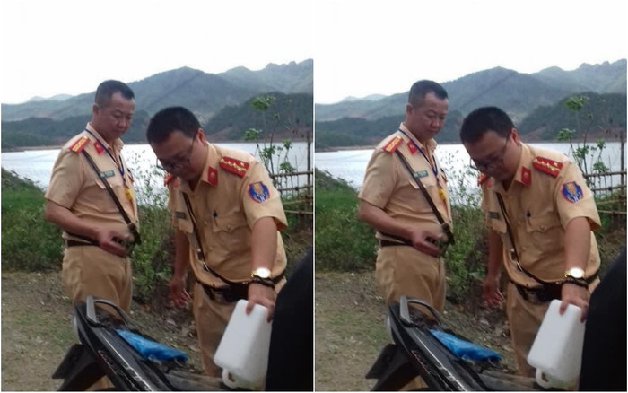 Chiến sĩ CSGT giúp đỡ cô gái dắt xe: 'Hôm ấy mưa lạnh, thấy cô gái nhỏ nhắn cố dắt xe nên chúng tôi giúp' Ảnh 2