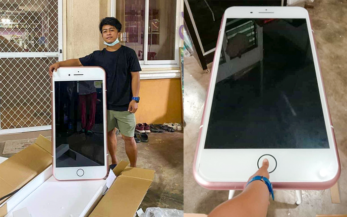 Đặt mua iPhone 7, chàng trai ngã ngửa khi nhận được chiếc 'iPhone siêu to khổng lồ' Ảnh 2