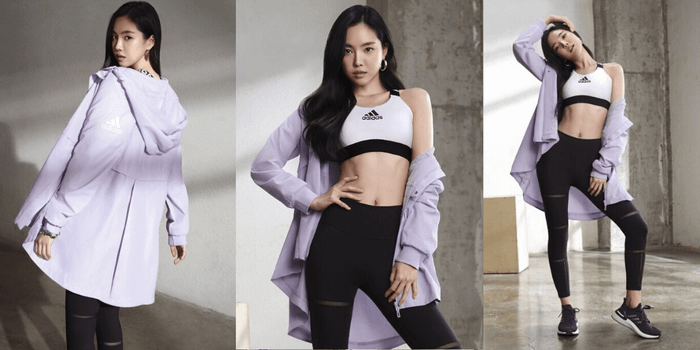 Cô nàng từng xuất hiện trong CF của Adidas