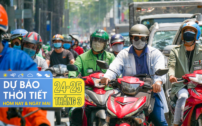 Dự báo thời tiết hôm nay và ngày mai 25/3: Nam Bộ thời tiết nắng nóng, Bắc Bộ rải rác mưa phùn Ảnh 2