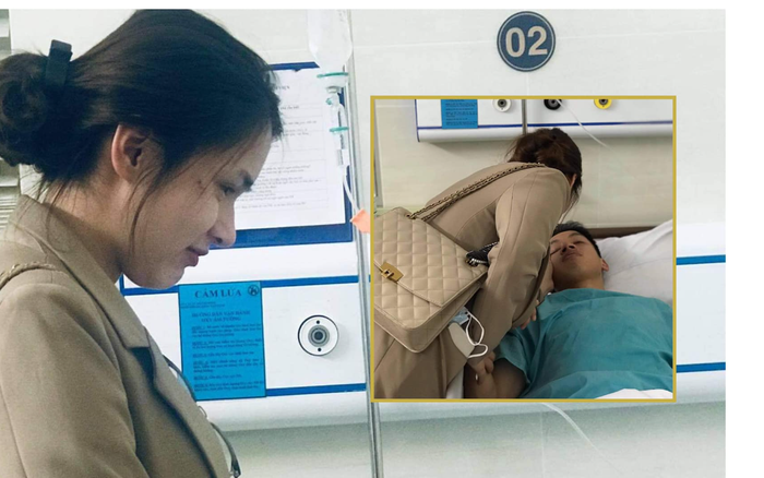 Xúc động hình ảnh vợ Hùng Dũng té xe chưa lành vết thương, gượng cười động viên chồng Ảnh 2