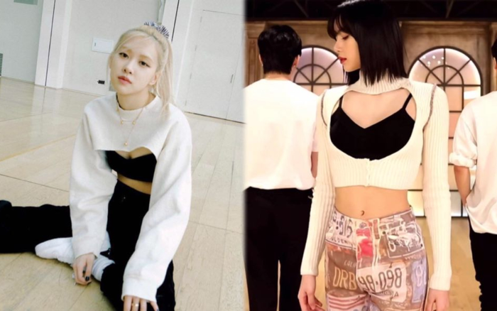 Rosé Black Pink học hỏi Lisa diện áo cắt khoét độc lạ khiến fan no mắt Ảnh 2