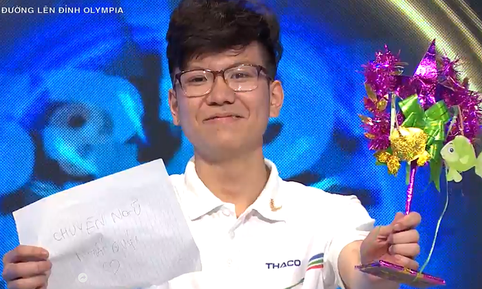 Nguyễn Việt Thái để lại ấn tượng với khán giả truyền hình qua các vòng thi của Olympia