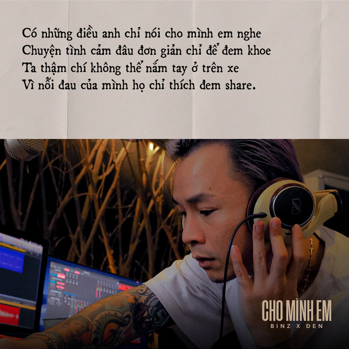 Tuyển tập những câu nói 'so deep', thính bay phập phồng của Binz và Đen Vâu Ảnh 5