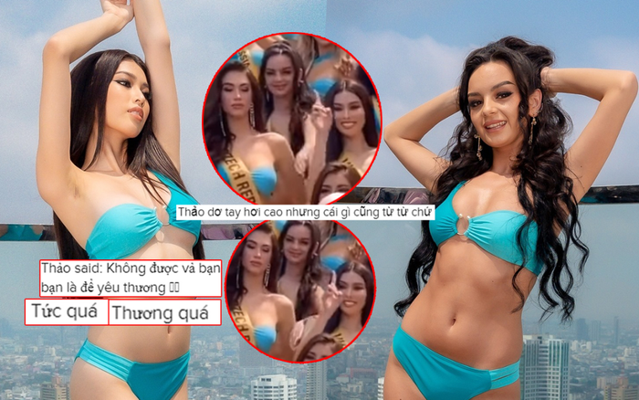 Fan sôi sục clip Ngọc Thảo bị đối thủ đẩy mạnh tay tại Miss Grand: Xử lý thanh lịch chuẩn hoa hậu! Ảnh 2