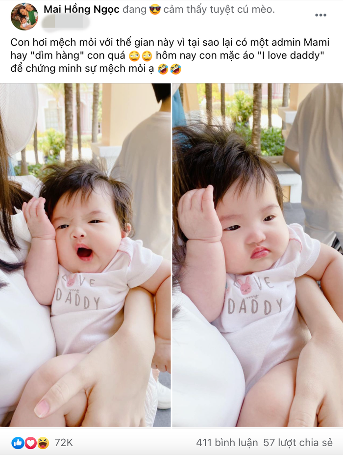 Chia sẻ duyên dáng của Đông Nhi về con gái khiến fan thích thú.