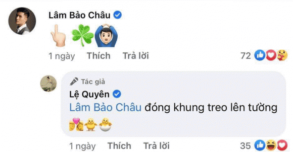 Lâm Bảo Châu liền để lại loạt icon hưởng ứng thể hiện tình cảm với nữ ca sĩ