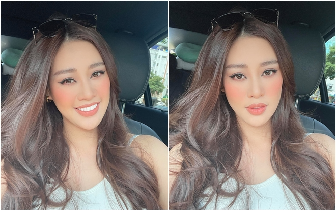 Cận kề ngày lên đường chinh chiến, Khánh Vân 'trổ tài' tự tay make-up, làm tóc đẹp chuẩn Miss Universe Ảnh 2