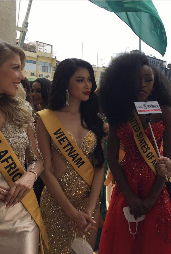 Chiến thuật váy áo cao tay của Ngọc Thảo tại Miss Grand: Đầm bồ câu - váy lục sắc cực kì được lòng fan Ảnh 16