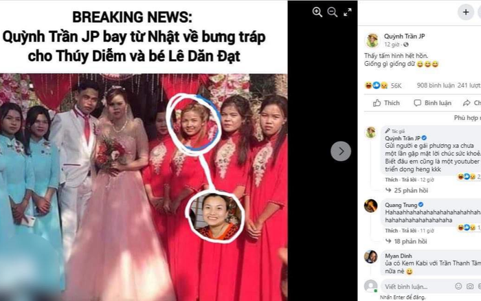 'Bản sao Quỳnh Trần JP' xuất hiện tại lễ cưới của 'Hotgirl quận Cam' Thúy Diễm khiến dân mạng ngỡ ngàng Ảnh 2