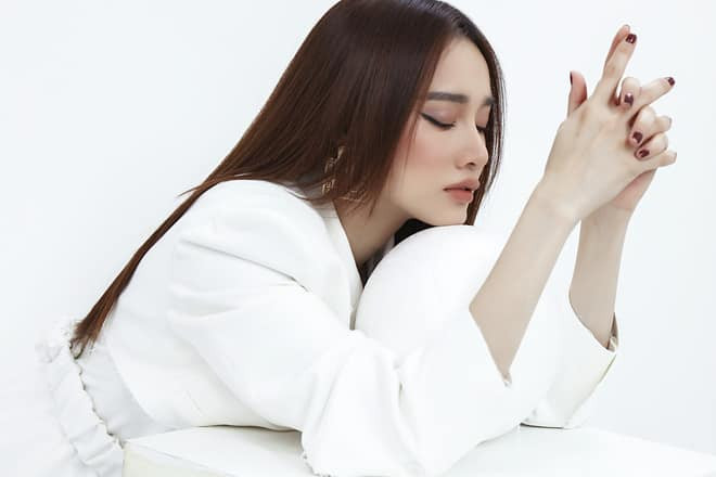 Che nửa gương mặt trên thì phải công nhận bờ môi này chắc chắn của Yaya Trương Nhi