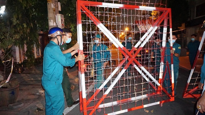 Khu vực làm việc của BN 2585 bị phong tỏa. Ảnh: VietNamNet