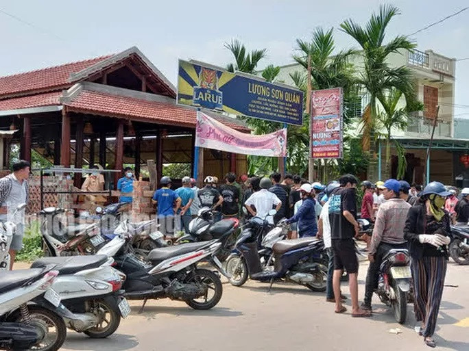 Hiện trường xảy ra vụ việc. Ảnh: Báo Người Lao Động