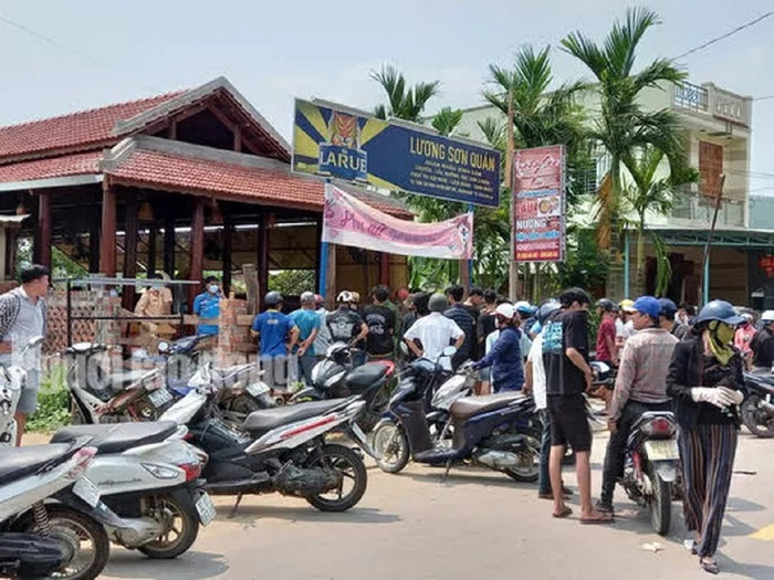 Hiện trường xảy ra vụ việc. 