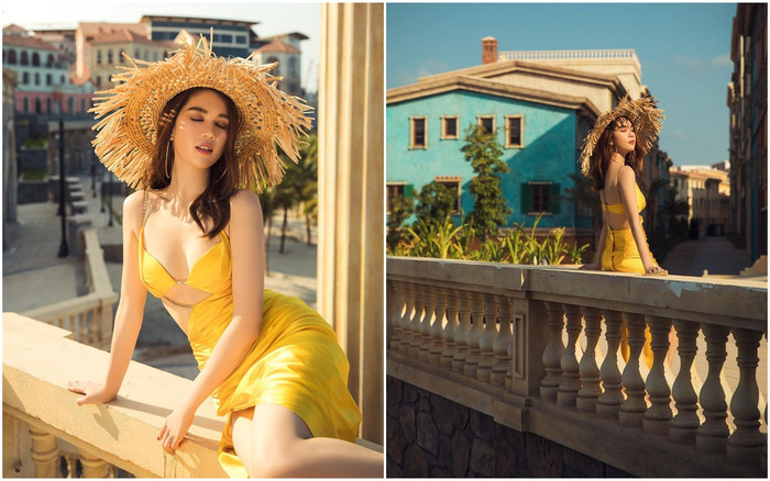 Không phải mặt trời nhưng Ngọc Trinh vẫn chói chang với đường cong nóng mắt! Ảnh 2