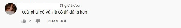 Một bình luận của khán giả về cách xưng hô của Xoài Non