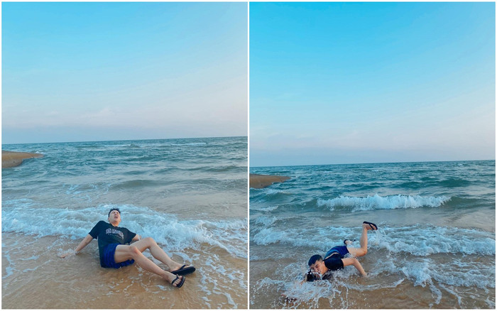 Bắt chước khoảnh khắc soái ca, Duy Khánh bất ngờ cho ra bộ sưu tập ảnh 'đuối nước' Ảnh 2