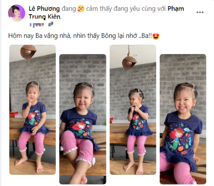 Mới xa cách 1 tuần, Lê Phương đã nhớ chồng đến 'đầu bù tóc rối' Ảnh 2