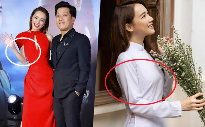 Nhã Phương diện đầm xẻ ngực táo bạo sánh đôi bên Trường Giang để lộ thân hình gầy gò đáng báo động Ảnh 2