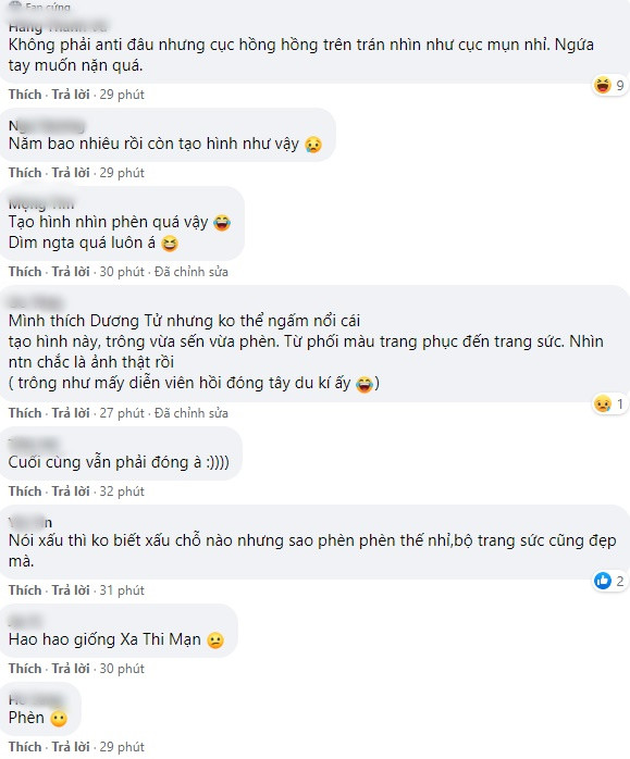 Tạo hình của cô bị fan Việt chê thậm tệ.