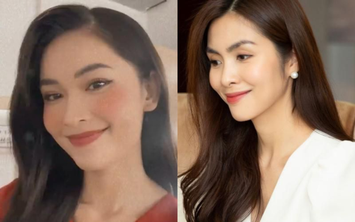 Góc gây lú: Á hậu Thùy Dung bỗng giống hệt Tăng Thanh Hà khiến fan 'xoắn não' Ảnh 2