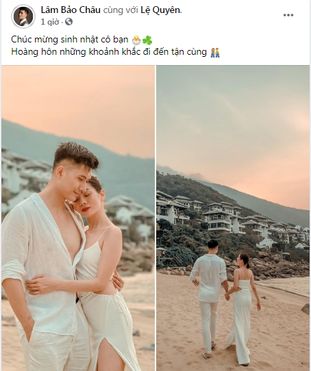  Lâm Bảo Châu canh đúng giờ chúc mừng sinh nhật 'bạn gái' Lệ Quyên