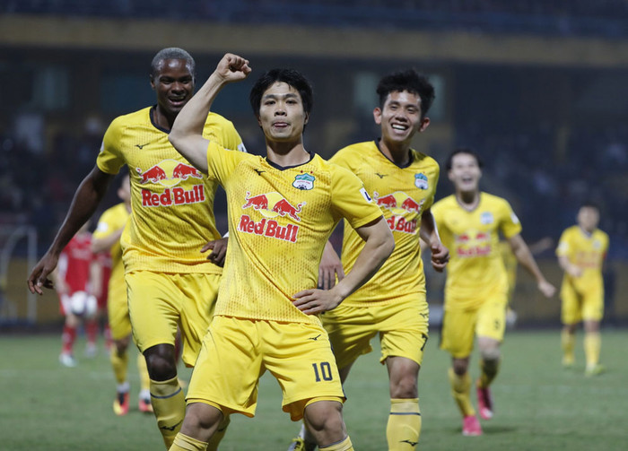 HAGL hạ Hải Phòng 2-0, qua đó kéo dài mạch bất bại lên con số 6. Ảnh: VPF