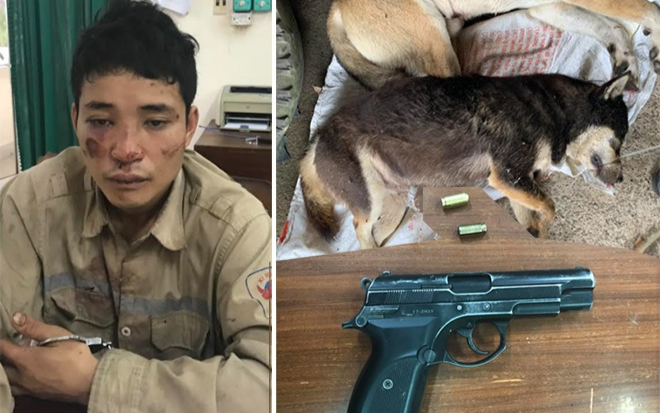 Đối tượng trộm chó dùng súng bắn công an khi bị truy đuổi Ảnh 2