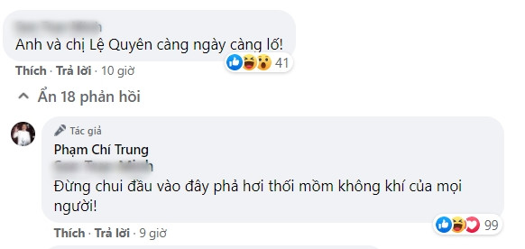 Chí Trung phản pháo cực gắt trước lời bình luận vô duyên của dân mạng.