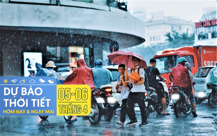 Dự báo thời tiết hôm nay và ngày mai 6/4: Cả nước đều có mưa và dông, đề phòng thời tiết nguy hiểm Ảnh 2