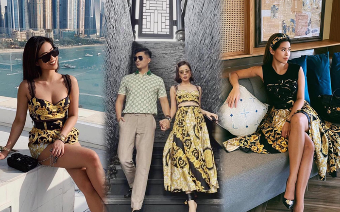 Lệ Quyên 'đụng độ' em chồng Hà Tăng với váy áo họa tiết sặc sỡ, khó phân bì ai đẹp hơn Ảnh 2