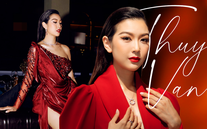 Á hậu Thúy Vân diện trang sức 700 triệu đồng, tái xuất quyến rũ khi ngồi 'ghế nóng' Ảnh 2