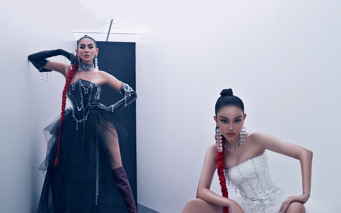 Siêu mẫu Võ Hoàng Yến hóa thành nữ chiến binh tương lai gợi cảm và ngạo nghễ qua bàn tay NTK 9X Ảnh 2