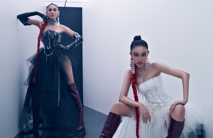 Võ Hoàng Yến cùng học trò Alexandra Matheson hóa thành những nữ chiến binh tương lai đầy cá tính