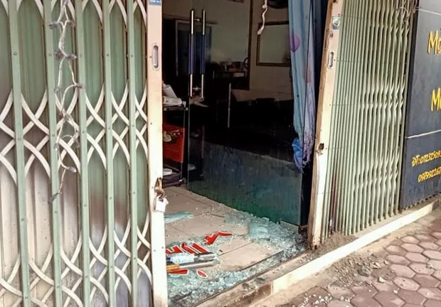 Cửa tiệm nơi xảy ra vụ việc. Ảnh: Người Lao Động