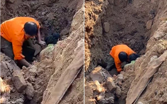 Thực hư thông tin vụ đang đào đường ở Hà Nội thì 'đào được' 1 người đàn ông 'chui dưới lòng đất' Ảnh 2